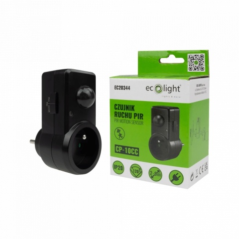 Czujnik ruchu PIR CP-10C czarny