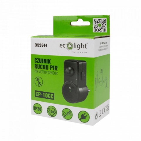 Czujnik PIR CP-10C czarny 220-240V AC