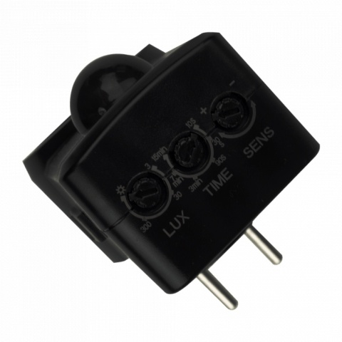 Czujnik PIR CP-10C czarny zasięg 9 m