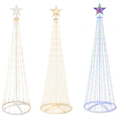 Choinka LED kolorowa RGB + Ciepła 2700K wysoka 180cm 1,8m 230V Pilot LUXA