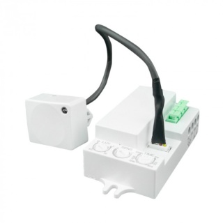 Czujnik ruchu Mikrofalowy CM-2B max 300W kąt 180/360° IP20 Biały Regulowany