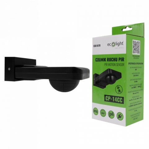 Czujnik ruchu PIR CP-14CC czarny