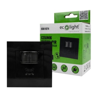 Czujnik ruchu PIR CP-1CC Max 400W Zasięg 9m 160° IP20 Regulowany Czarny