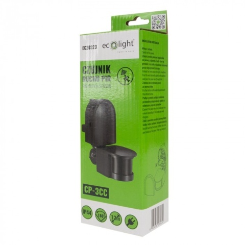 Czujnik PIR CP-3C czarny 220-240 V AC