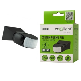 Czujnik ruchu PIR CP-5C czarny