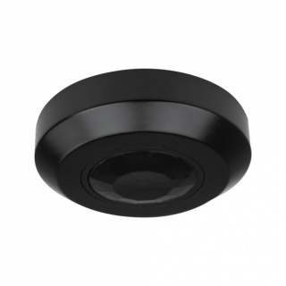 Czujnik ruchu sufitowy PIR CP-6C 300W 180° Zasieg 6m IP20 Czarny regulacja