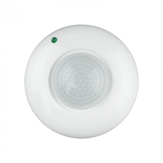 Czujnik ruchu sufitowy PIR CP-8B 300W 360° Zasieg 6m IP44 Biały regulacja