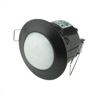 Czujnik ruchu sufitowy PIR CP-9C 600W 360° Zasieg 6m IP44 Czarny regulacja