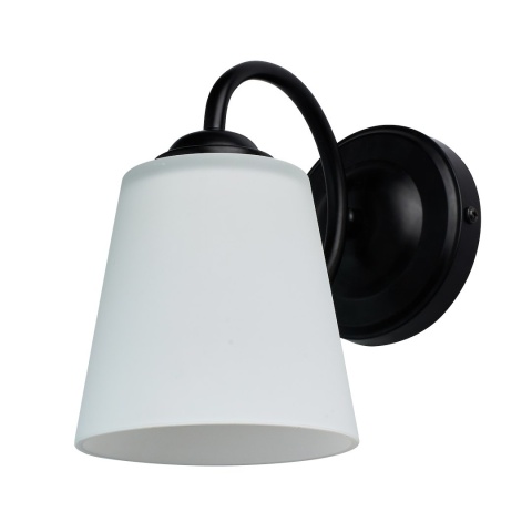 Kinkiet Pafos Black 1xE27 czarna oprawa ścienna