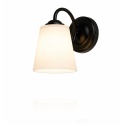 Kinkiet Pafos Black 1xE27 czarna metalowa konstrukcja