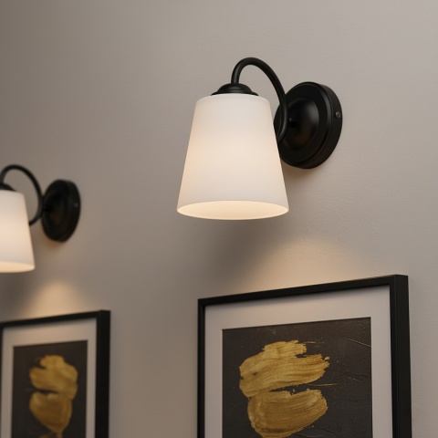 Kinkiet Pafos Black 1xE27 obudowa lampy