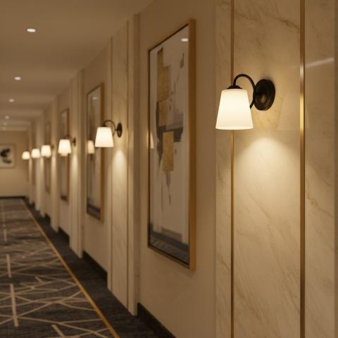 Kinkiet Pafos Black 1xE27 typ E27 czarna lampa