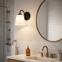 Kinkiet Pafos Black 1xE27 minimalisticzna oprawa