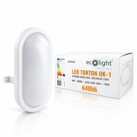 Lampa LED garażowa 8W IP54 IK08 4000K oprawa do piwnicy warsztatu TORTON 8W