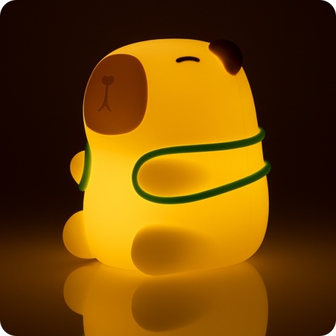 Lampka Nocna „Kapibara Turyściara" LED RGB 2.5 W dla dziecka na prezent