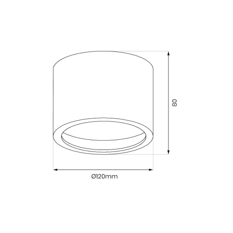 Oprawa natynkowa Redondo Biały 1xAR111 GU10