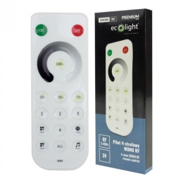 Pilot 4-strefowy Mono RF do sterownika LED IC SD-1 RF biały IP20 Ecolight