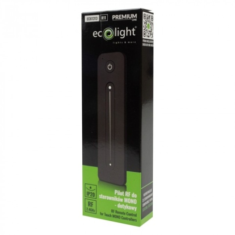 Pilot R11 RF Mono ściemniacz LED czarny do V1 i V1-L 12-48V IP20 Ecolight