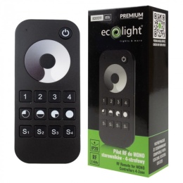 Pilot RT6 RF 4 strefowy MONO czarny ściemniacz LED do V1 V1-L Ecolight