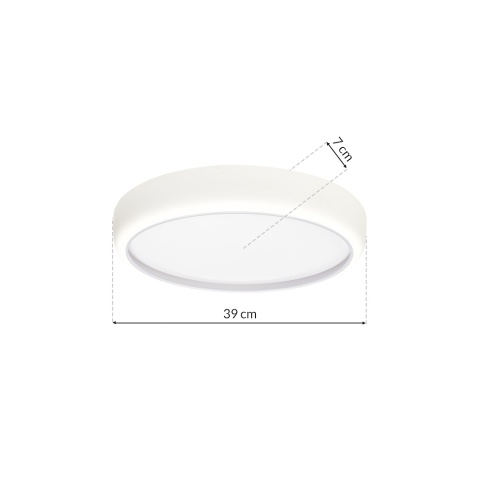 Plafon GEA WHITE 36W LED Ø390 mm