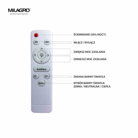 Plafon GEA WHITE 36W LED Ø390 mm