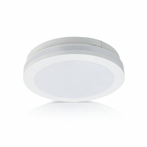 Plafon hermetyczny Marlon 12W 4000K Biały IP54 Szybki montaż Łazienka 18CM