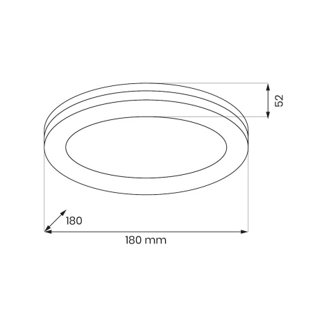 Plafon hermetyczny Marlon 12W 4000K Biały IP54 Szybki montaż Łazienka 18CM