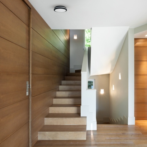 Plafon hermetyczny Marlon 12W 4000K Czarny IP54 Szybki montaż Łazienka 18CM