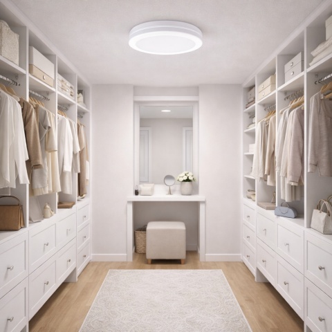 Plafon hermetyczny Marlon 36W 4000K Biały IP54 Szybki montaż Łazienka 30CM