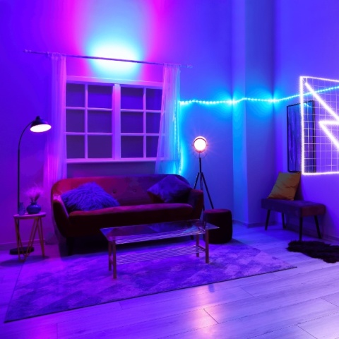 Przewód do taśm LED RGB Płaski 1m 4 żyłowy KOLORY