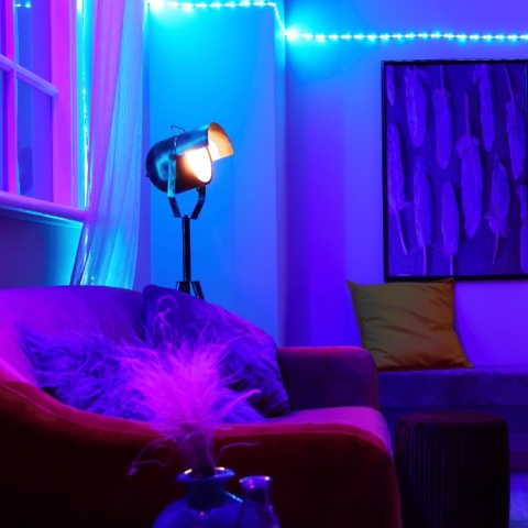 Przewód do taśm LED RGBW Płaski 5 żyłowy KOLORY 1m