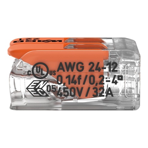 Złączka elektryczna WAGO 221-412 widok boczny