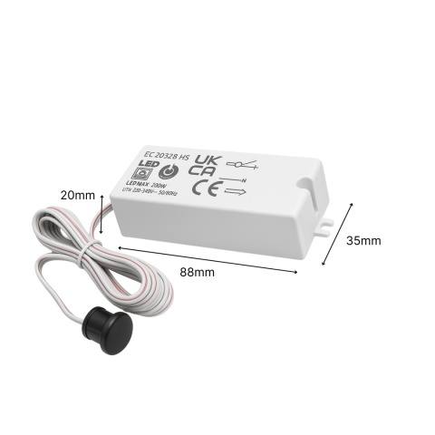 Bezdotykowy włącznik LED sterowany ruchem drzwi