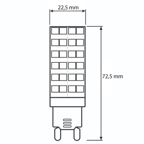 Żarówka LED G9 Kapsułka 12W=100W 1152lm 3000K Ciepła LUMILED