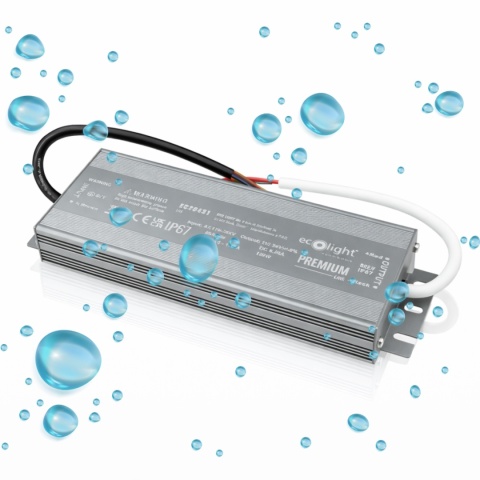 Zasilacz hermetyczny do taśmy LED PREMIUM 150W 12V IP67 Ecolight