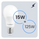 6x ŻARÓWKA ENERGOOSZCZĘDNA LED E27 15W = 125W 4000K NEUTRALNA A65 LUMILED