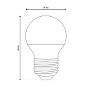 6x ŻARÓWKA ENERGOOSZCZĘDNA LED E27 8W = 60W 3000K CIEPŁA KULKA LUMILED