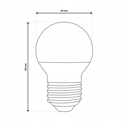 6x ŻARÓWKA ENERGOOSZCZĘDNA LED E27 8W = 60W 3000K CIEPŁA KULKA LUMILED