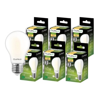 6x Żarówka LED E27 A60 4W = 60W 840lm Klasa A 3000K Ciepła ALS LUMILED