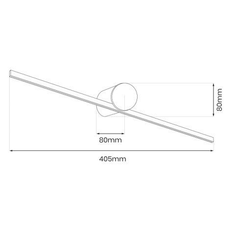 Kinkiet Artist Złoty 6W LED 40cm