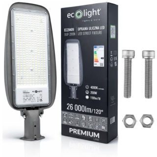 Lampa Uliczna LED 200W Neutralna 4000K 26000lm parking przemysłowa wydajna