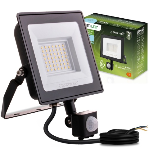 Naświetlacz halogen LED 50 W 4500 lm z czujnikiem ruchu 6500 K