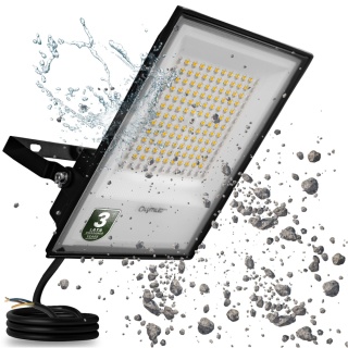 Naświetlacz LED 100W 4000K 11000lm IP65 Garaż Ogród Wodoodporny BRIGHT LENS