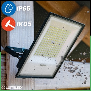 Naświetlacz LED 100W 4000K 11000lm IP65 Garaż Ogród Wodoodporny BRIGHT LENS