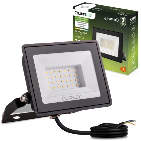 Naświetlacz LED 30 W 2700 lm 4000 K IP65 lampa elewacyjna ZUNA2