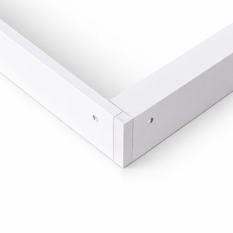 Ramka natynkowa 60x60 cm 600x600 mm do paneli LED zatrzaskowa biała 44mm