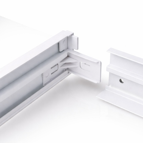 Ramka natynkowa 60x60 cm 600x600 mm do paneli LED zatrzaskowa biała 44mm