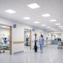 Ramka natynkowa 60x60 cm 600x600 mm do paneli LED zatrzaskowa biała 44mm