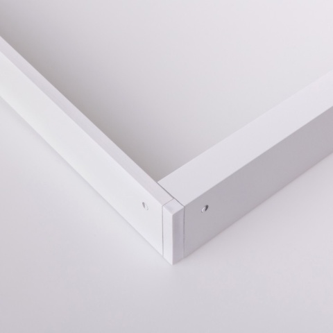 Ramka natynkowa 60x60 cm 600x600 mm do paneli LED zatrzaskowa biała 44mm