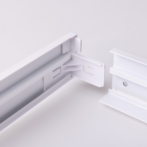 Ramka natynkowa 60x60 cm 600x600 mm do paneli LED zatrzaskowa biała 44mm